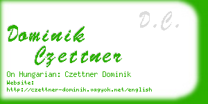 dominik czettner business card